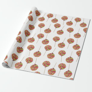 Colourful Swirl Lollipop Wrapping Paper
