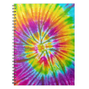 Colourful Swirl Tie-Dye Abstract. Notebook