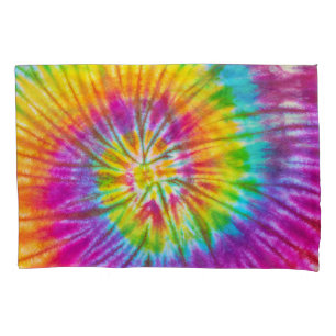 Colourful Swirl Tie-Dye Abstract. Pillowcase