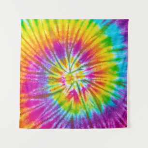 Colourful Swirl Tie-Dye Abstract. Tapestry