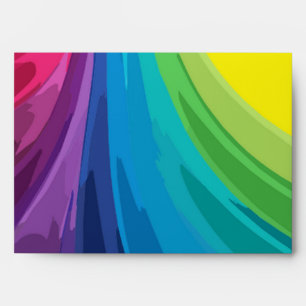 Colourful Swirls custom envelope