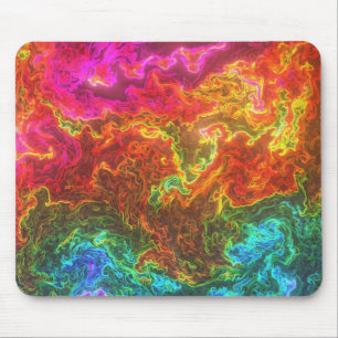 Colourful Swirls Design Mouse Mat