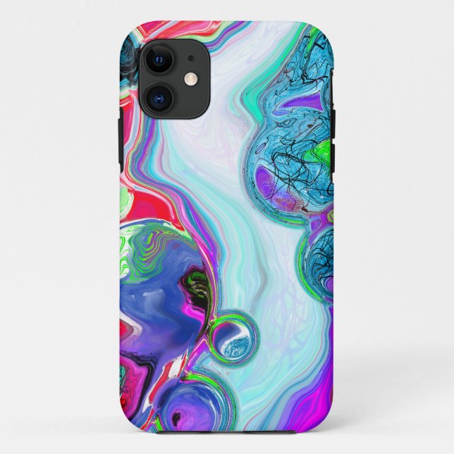 Colourful Swirls Marble Fluid Art    Case-Mate iPhone Case (Back)
