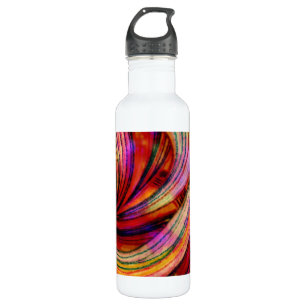 Colourful Swirls, Painted Crayon Abstract 710 Ml Water Bottle