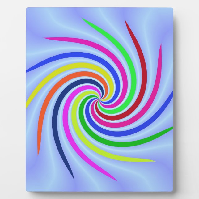 Colourful Swirls Plaque (Front)