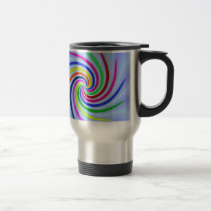 Colourful Swirls Travel Mug