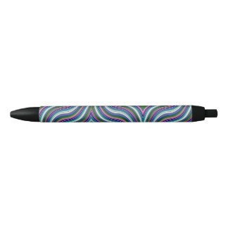 colourful swirly black ink black ink pen