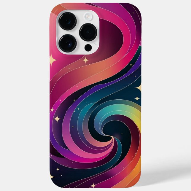 Colourful Swirly Gradient Wallpaper Phone Case (Back)