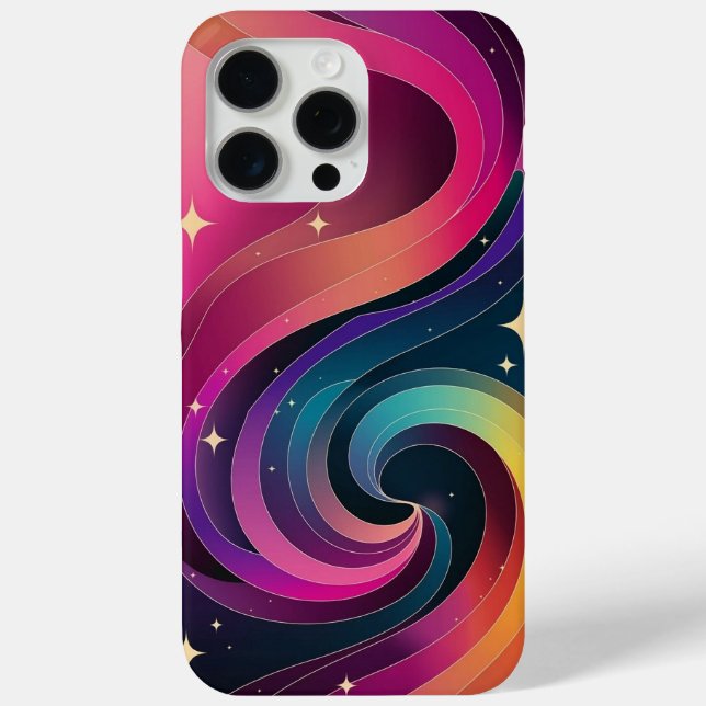 Colourful Swirly Gradient Wallpaper Phone Case (Back)