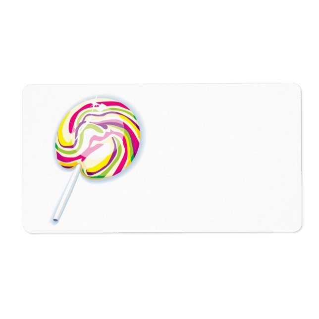 colourful swirly lollipop (Front)
