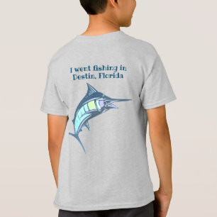 Colourful Swordfish Fishing Souvenir T-Shirt