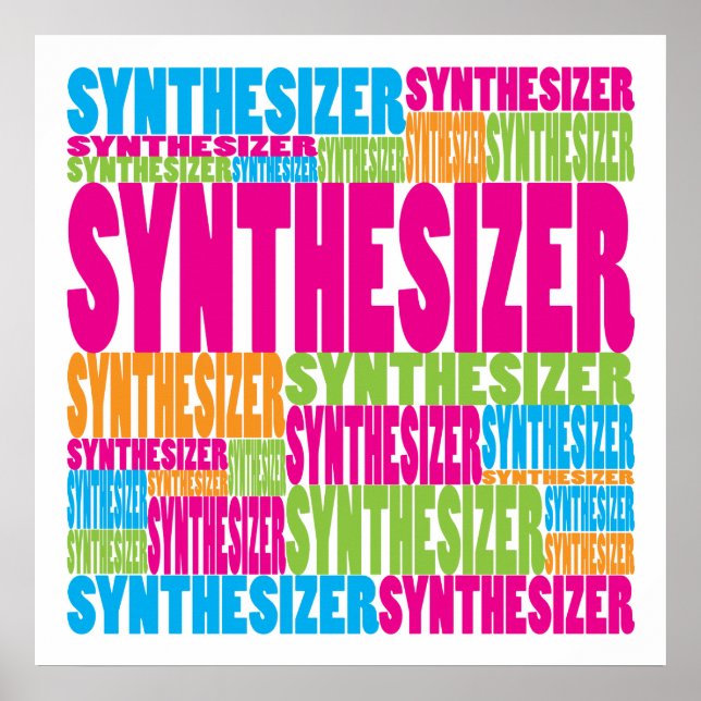 Colourful Synthesizer Poster (Front)