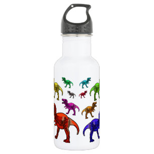 Colourful T-Rex 532 Ml Water Bottle