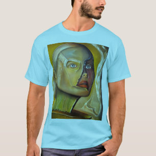 Colourful T-shirt featuring a printed fine art