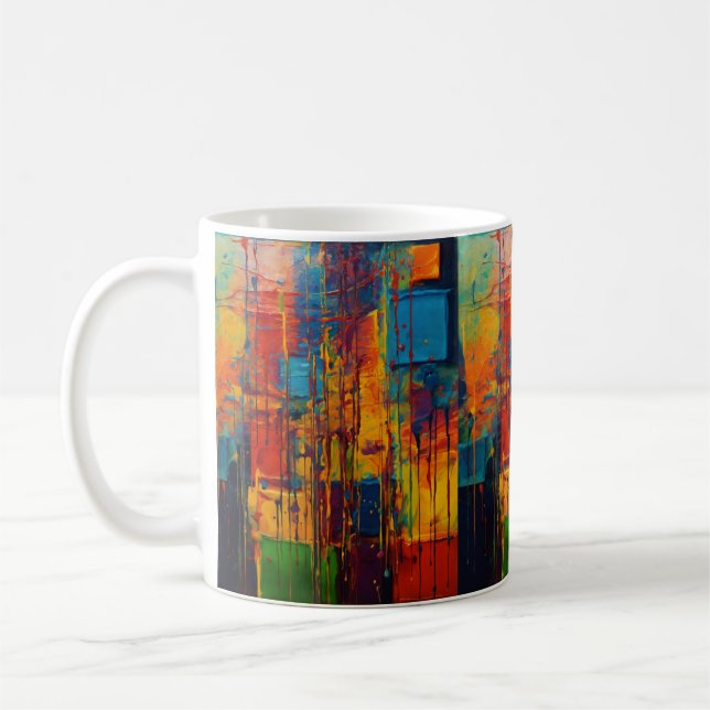 Colourful table party coffee mug (Left)
