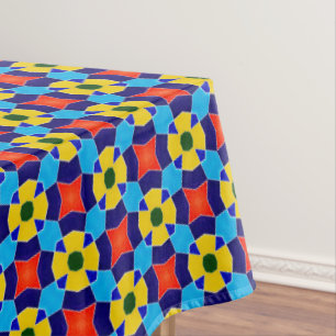 Colourful Talavera Tile Tablecloth