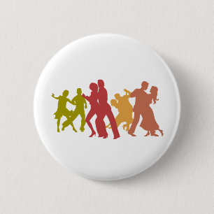 Colourful Tango Dancers 6 Cm Round Badge
