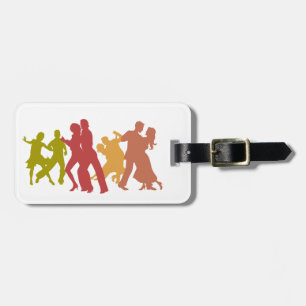 Colourful Tango Dancers Luggage Tag
