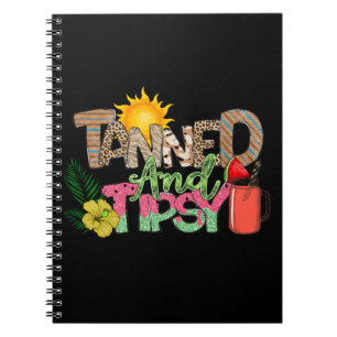 Colourful Tanned and Tipsy   Summer Vibes Notebook