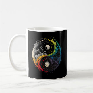 Colourful Taoism Yin Yang Symbol On Zen Taijitu Yi Coffee Mug