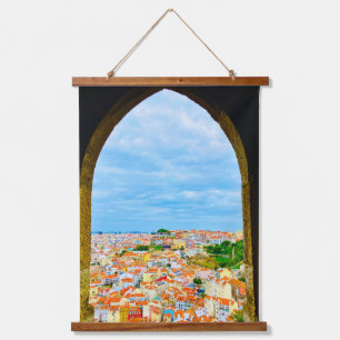 Colourful Tapestry, Lisbon Portugal Europe Hanging Tapestry