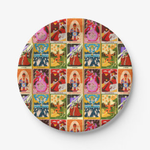 Colourful Tarot Card Illustrations  Paper Plate