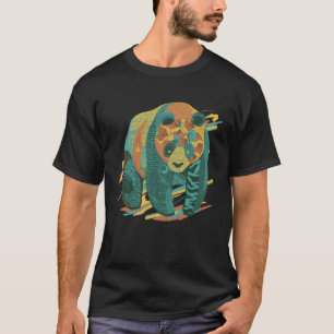 Colourful Tattooed Panda Bear Asian Animal Panda T-Shirt