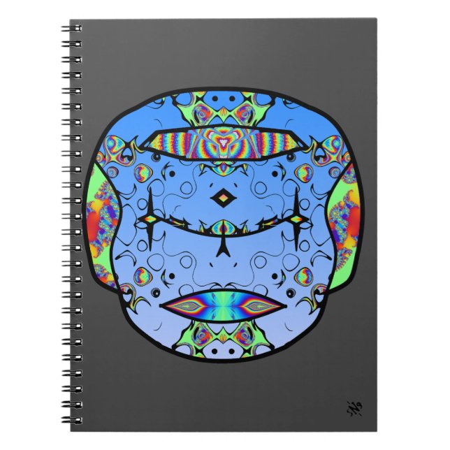 Colourful tattooed skull v0 notebook (Front)