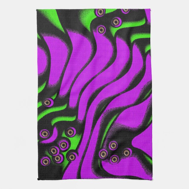 Colourful  tea towel (Vertical)