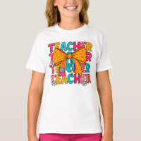 Colourful Teacher Appreciation T-Shirt with Leopar