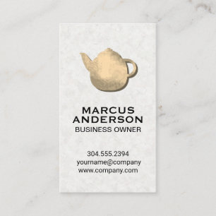 Colourful Teapot   Japanese Paper Business Card