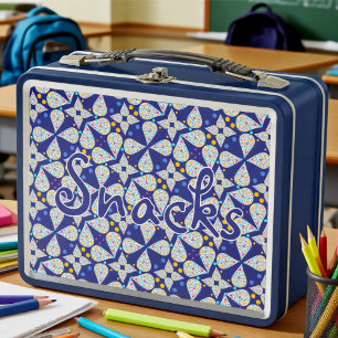 Colourful Teardrop Custom Snack Metal Lunch Box