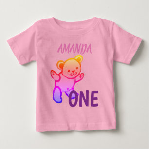 Colourful teddy bear, ONE, T-Shirt