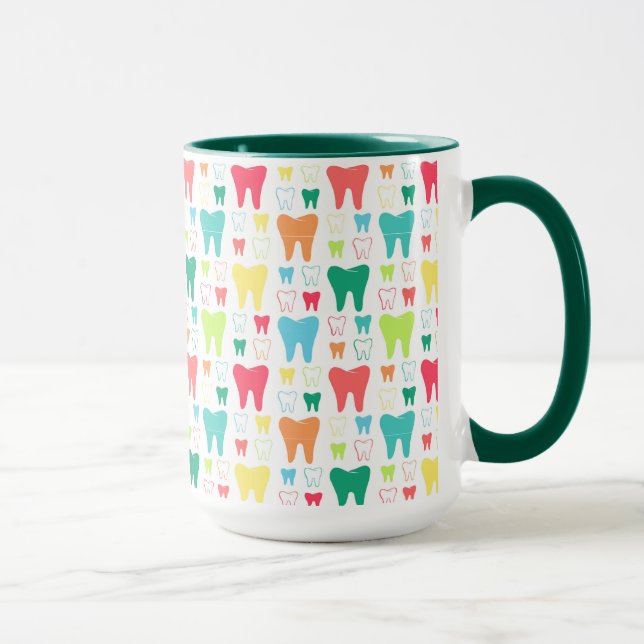 Colourful Teeth Pattern Mug (Right)