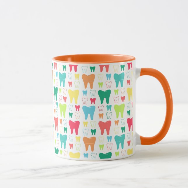 Colourful Teeth Pattern Mug (Right)