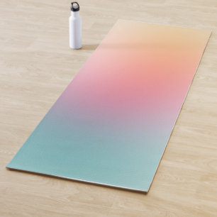 Colourful Template Red Pink Blue Purple Yellow Yoga Mat