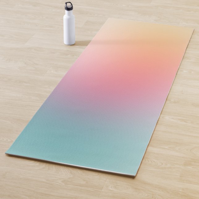 Colourful Template Red Pink Blue Purple Yellow Yoga Mat (In Situ)