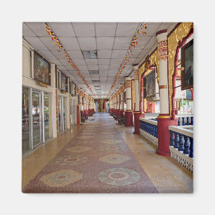 Colourful Temple– Symmetrical Architecture Magnet