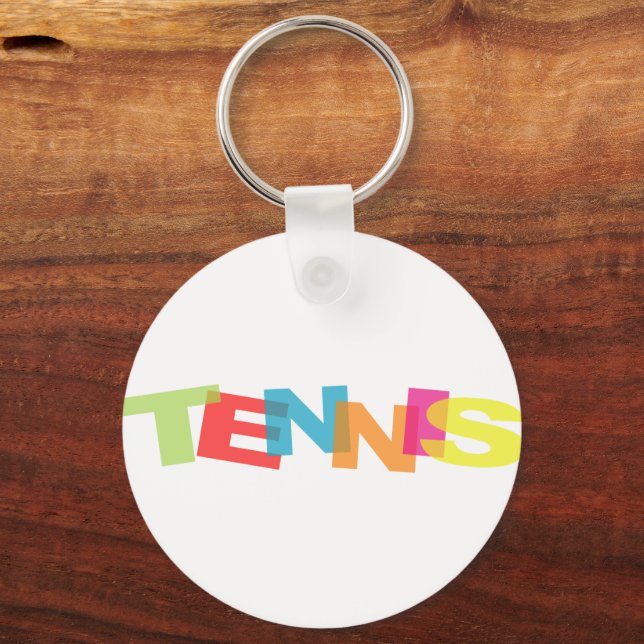 Colourful tennis keychain gift (Front)