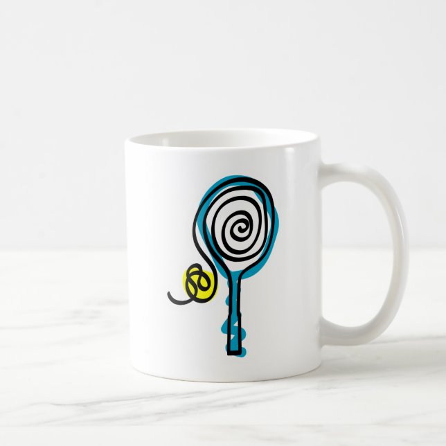 Colourful Tennis Spiral Rope Coffee Mug (Right)