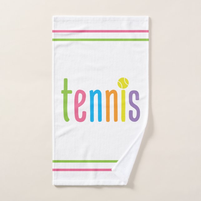 Colourful Tennis Towel (Hand Towel)