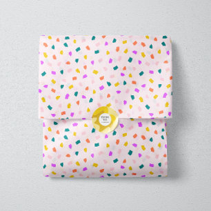 Colourful Terrazzo Confetti Pattern Pink Lemonade Tissue Paper