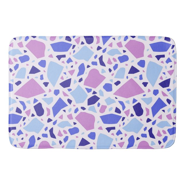 Colourful Terrazzo Pattern Bath Mat (Front)