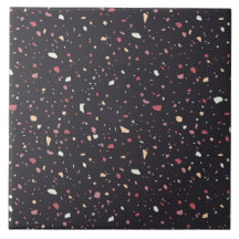 Colourful terrazzo pattern ceramic tile