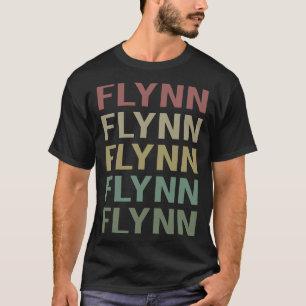 Colourful Text Art - Flynn Name T-Shirt