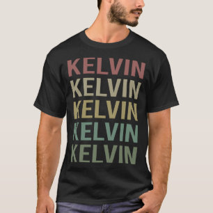 Colourful Text Art - Kelvin Name T-Shirt