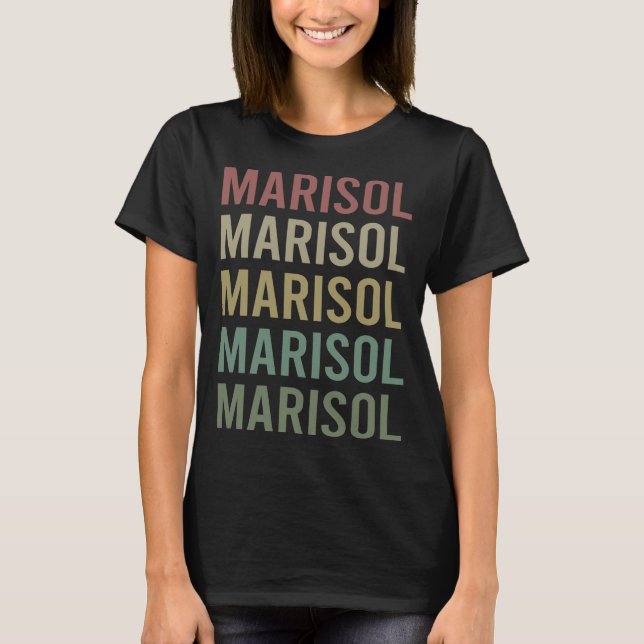 Colourful Text Art - Marisol Name T-Shirt (Front)