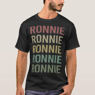 Colourful Text Art - Ronnie Name T-Shirt