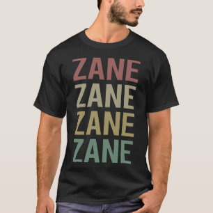 Colourful Text Art - Zane Name T-Shirt