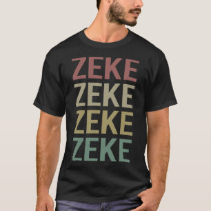 Colourful Text Art - Zeke Name T-Shirt